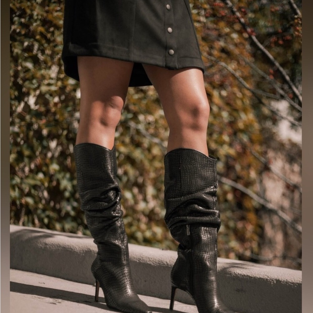 Vince Camuto Armonda Knee High Boot Black Sz 7.5